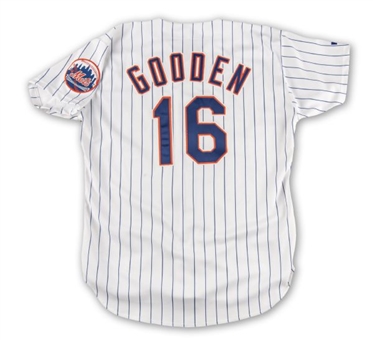 1992-1993 Doc Gooden New York Mets Game Used and Signed Home Jersey